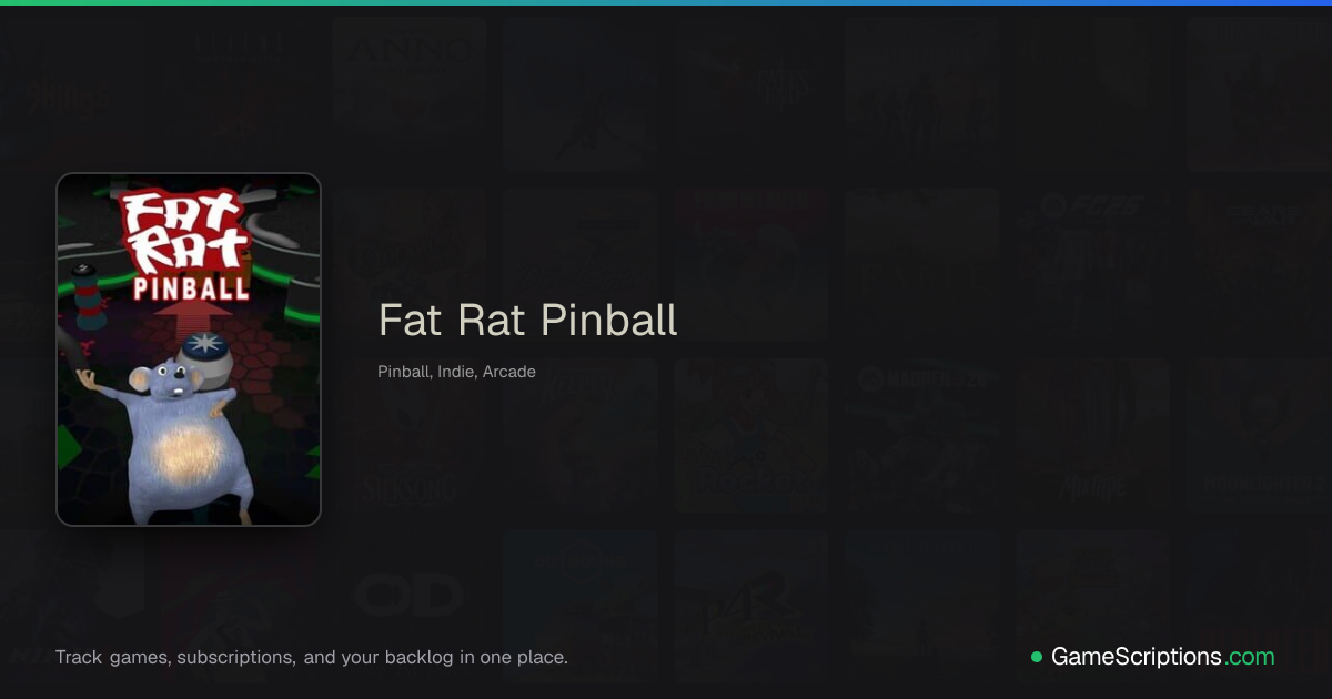 Fat Rat Pinball | GameScriptions