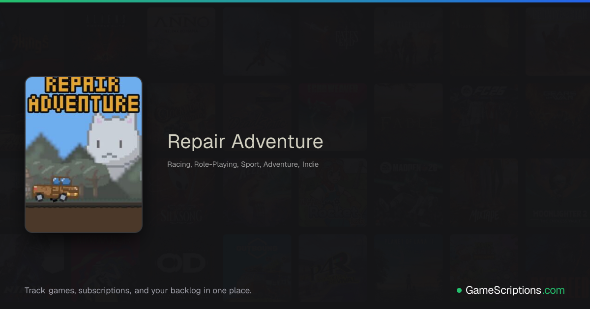 Repair Adventure | GameScriptions