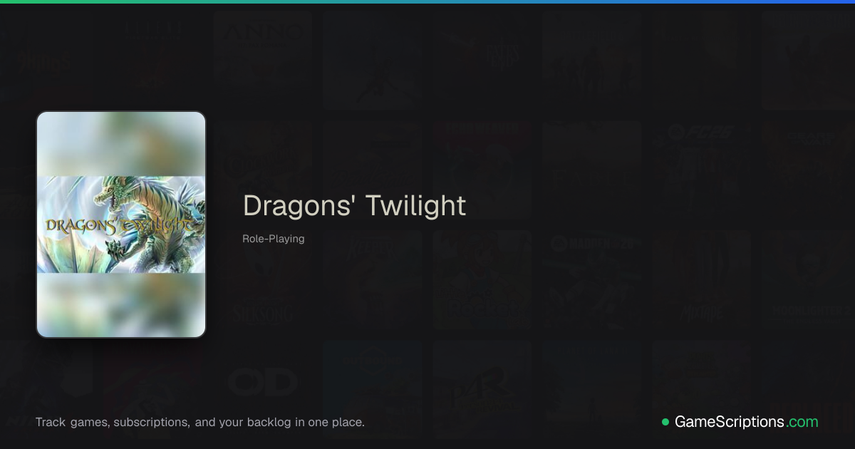 Dragons' Twilight | GameScriptions