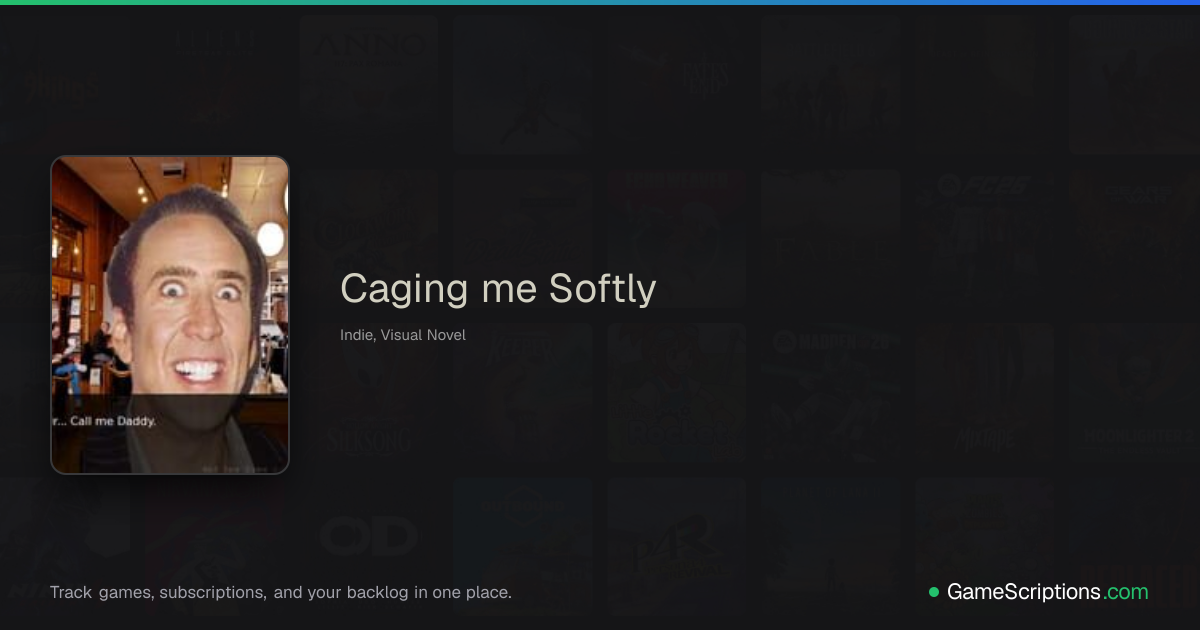 Caging me Softly | GameScriptions